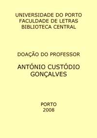 Doação do Professor António Custódio Gonçalves
