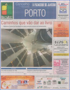 Reportagens no jornal O Primeiro de Janeiro