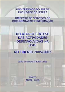 Relatório-síntese das actividades desenvolvidas na DSDI no triénio 2005-2007