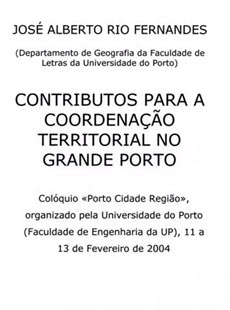 Contributos para a coordenação territorial no grande Porto