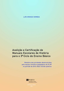 Avalição e Certificação de Manuais Escolares de História para o 3 Ciclo o do Ensino Básico