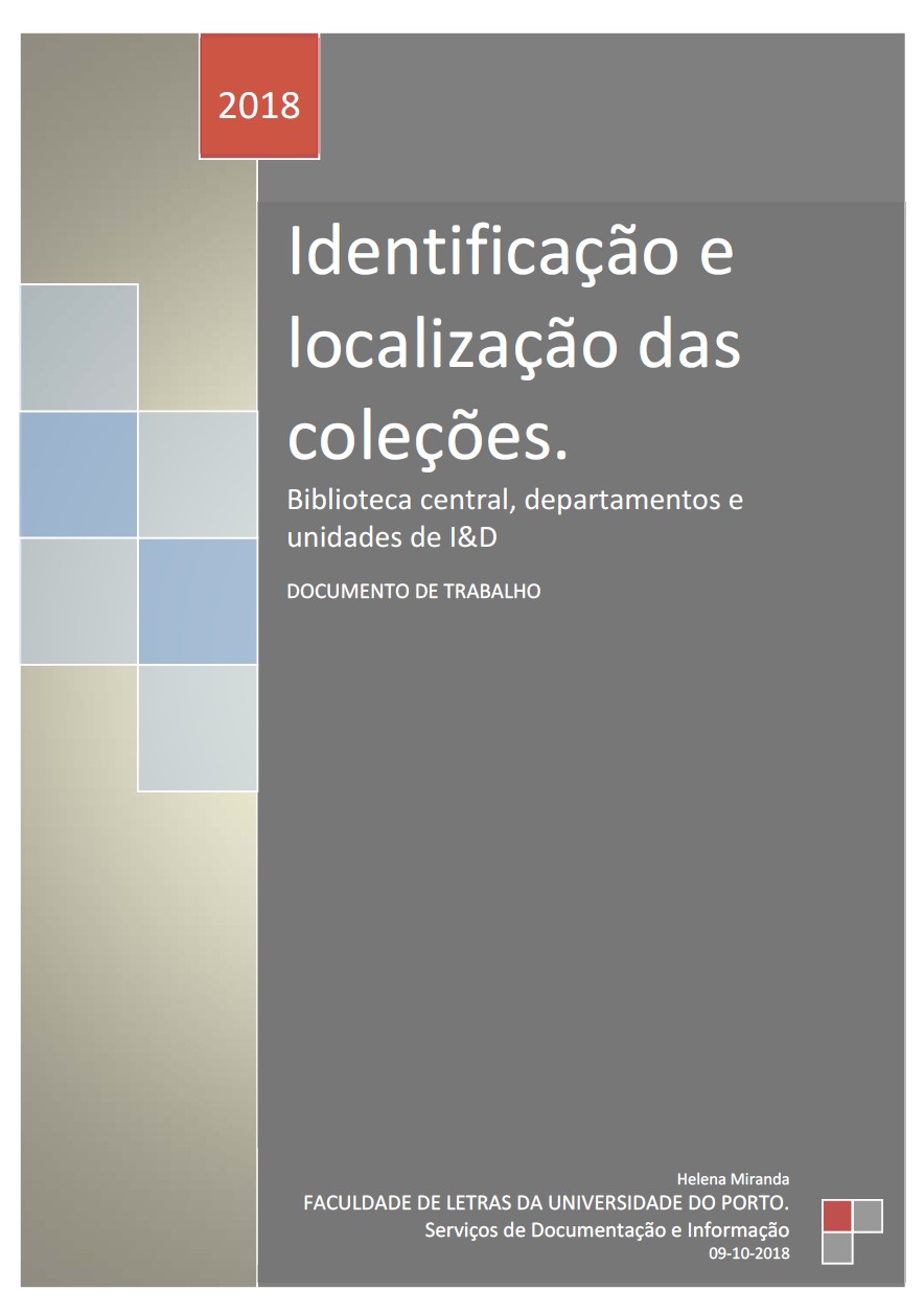 Identificação e localização das coleções - 2018